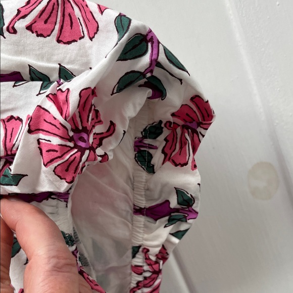 J. Crew White Maxi Dress with Pink Floral Print - Picture 8 of 9